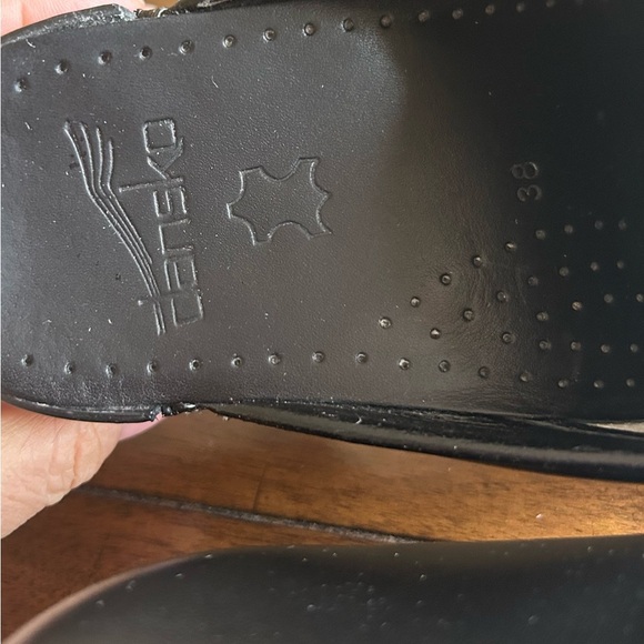 Dansko Black Professional Leather Clog Size 7.5 - 8 Style 047020202 MSRP 145.00 - Picture 11 of 12
